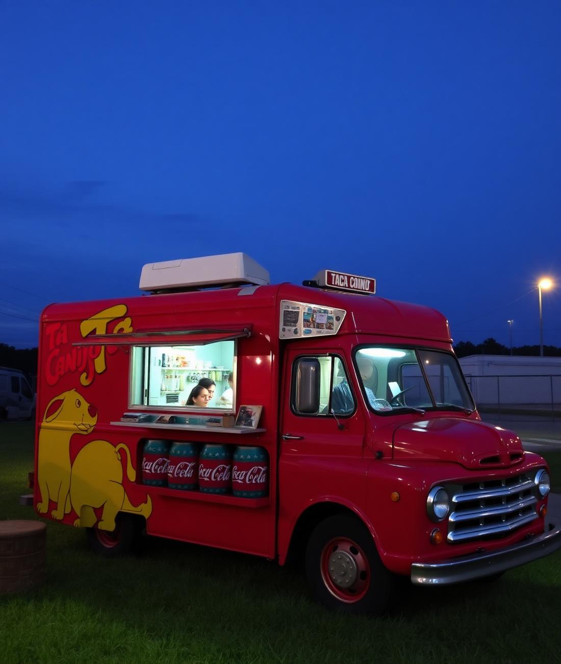 Ta Canijo taco truck at an event